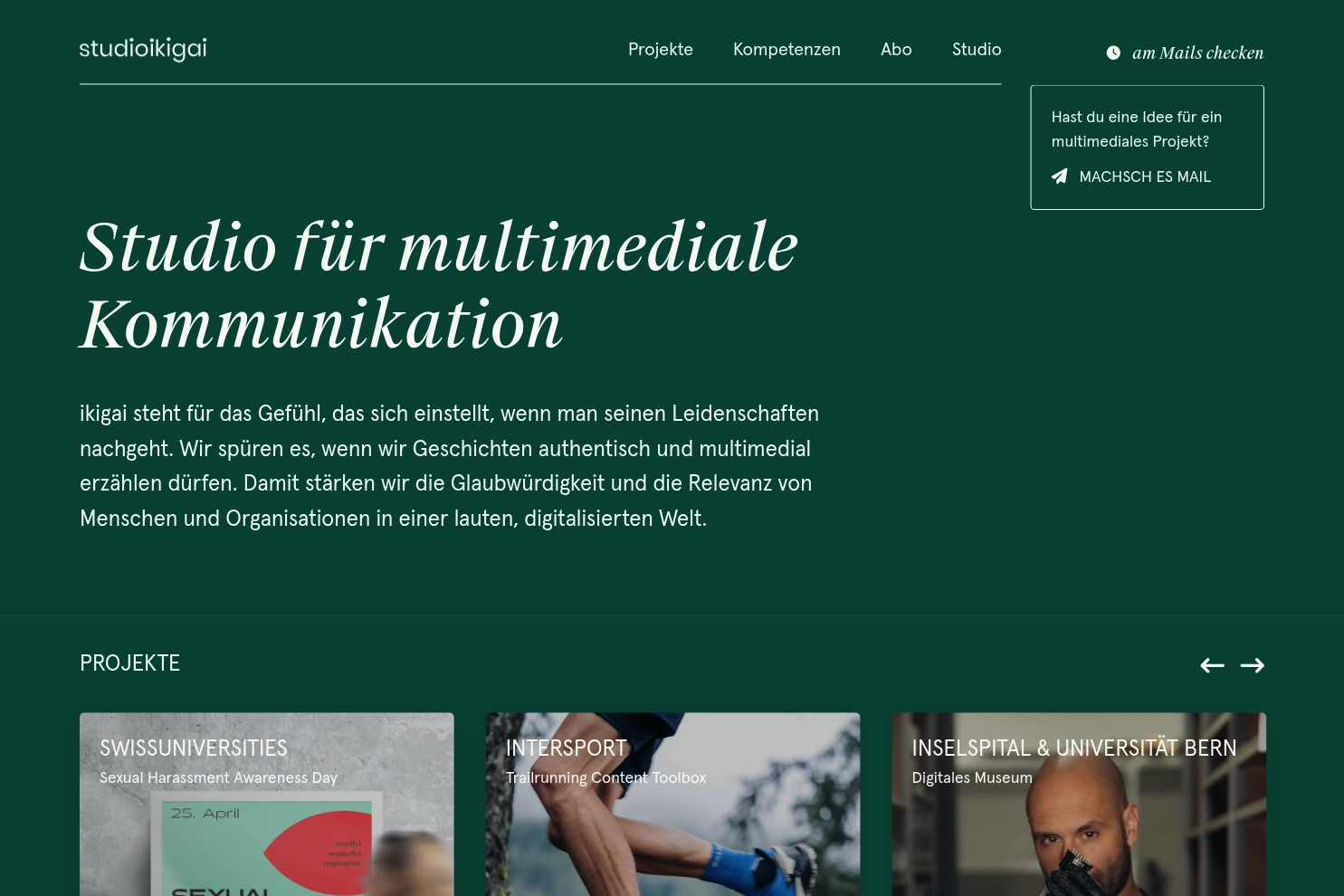 Preview of studio ikigai – Agentur für multimediale Kommunikation