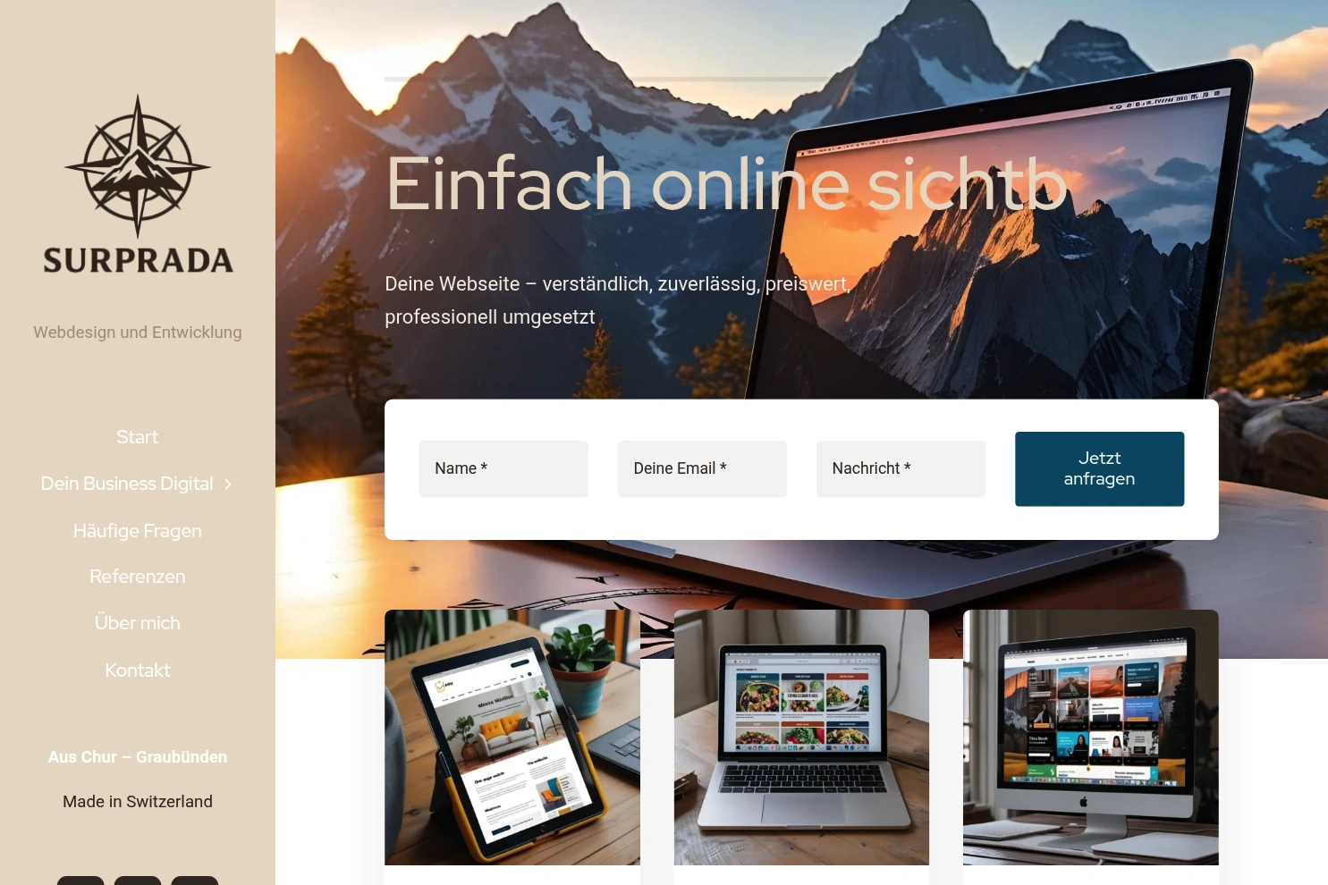 Preview of Surprada Webdesign