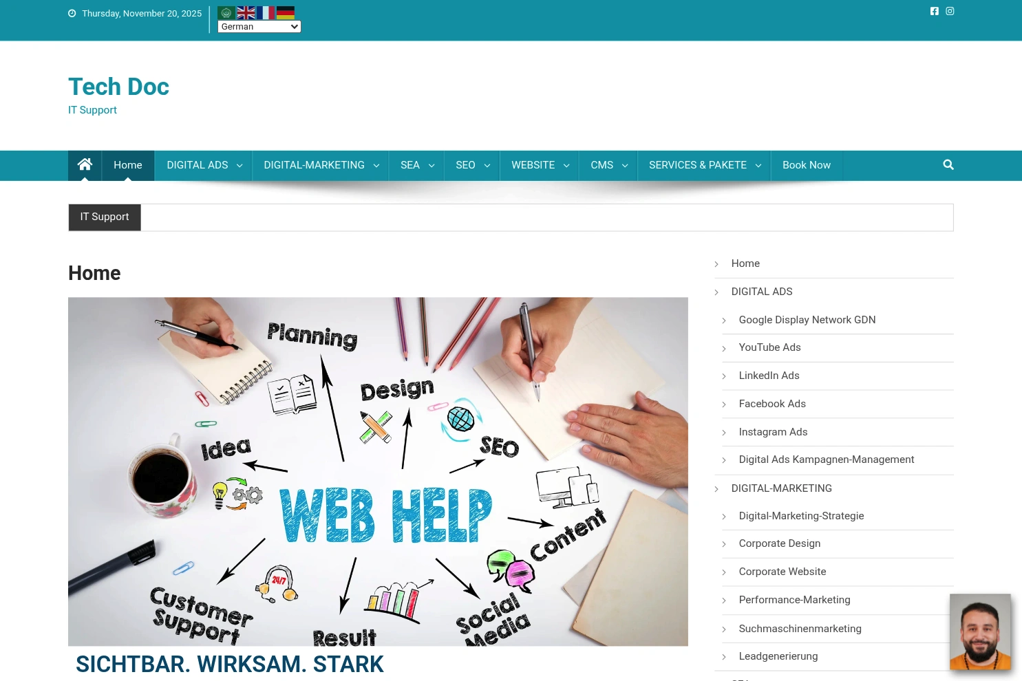 Preview of Tech Doc Web design and digital marketing