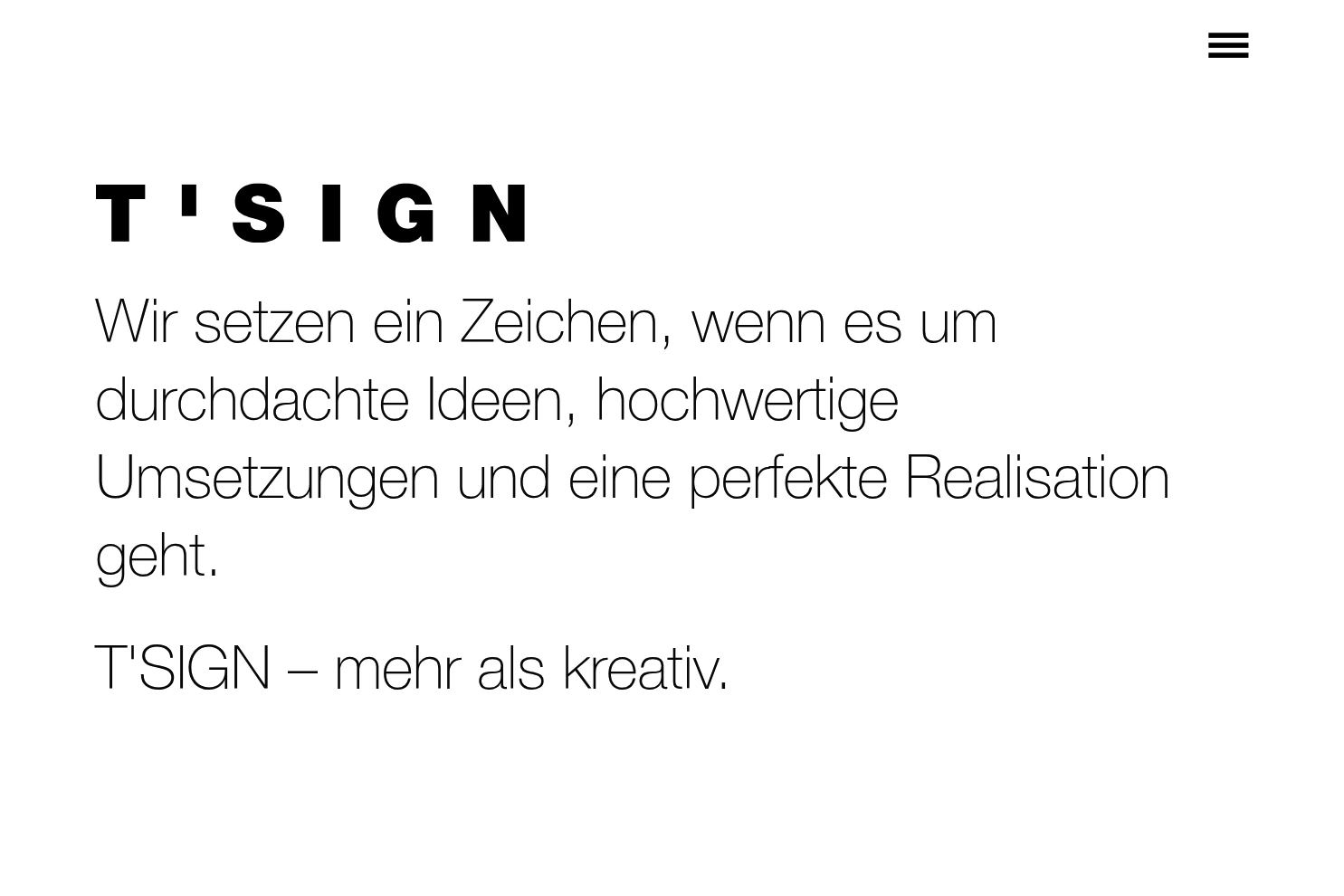 Preview of T'SIGN Werbeagentur