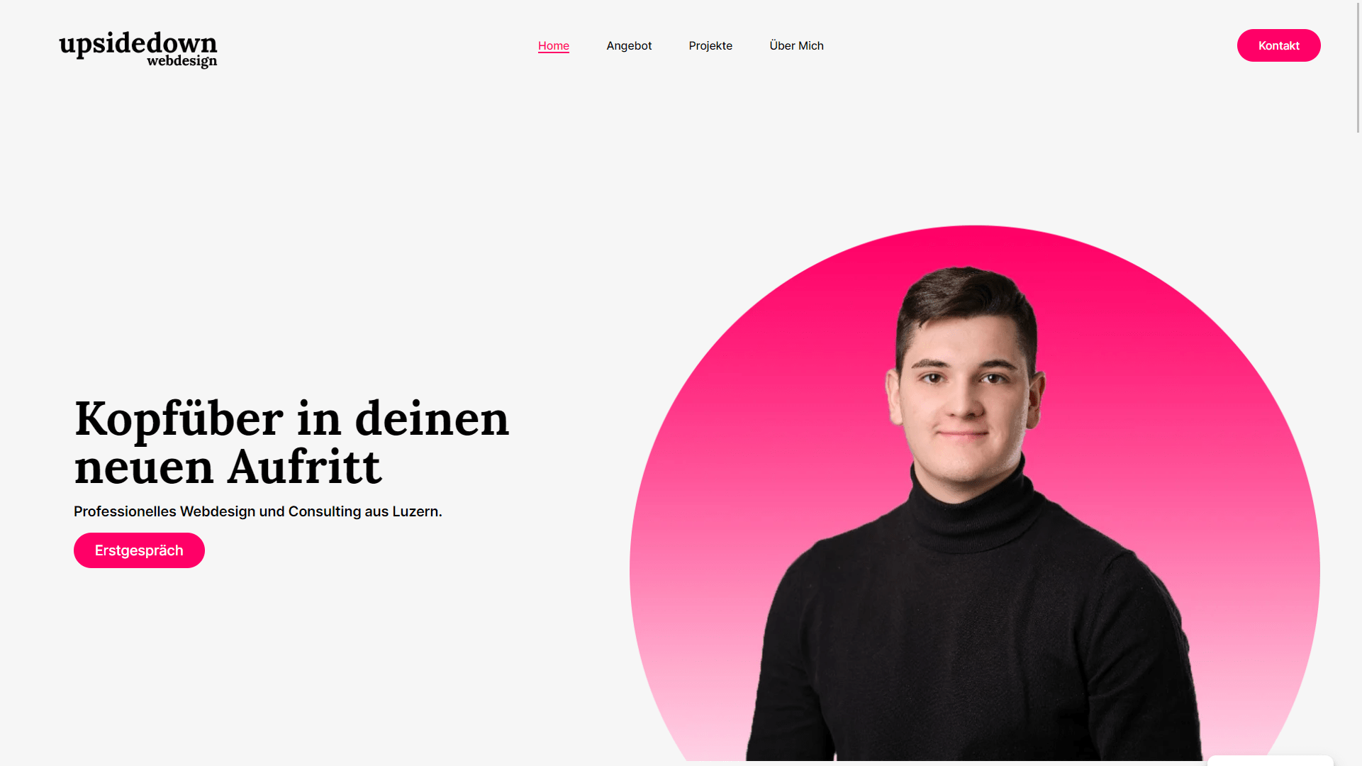Preview of Upsidedown Webdesign in Luzern