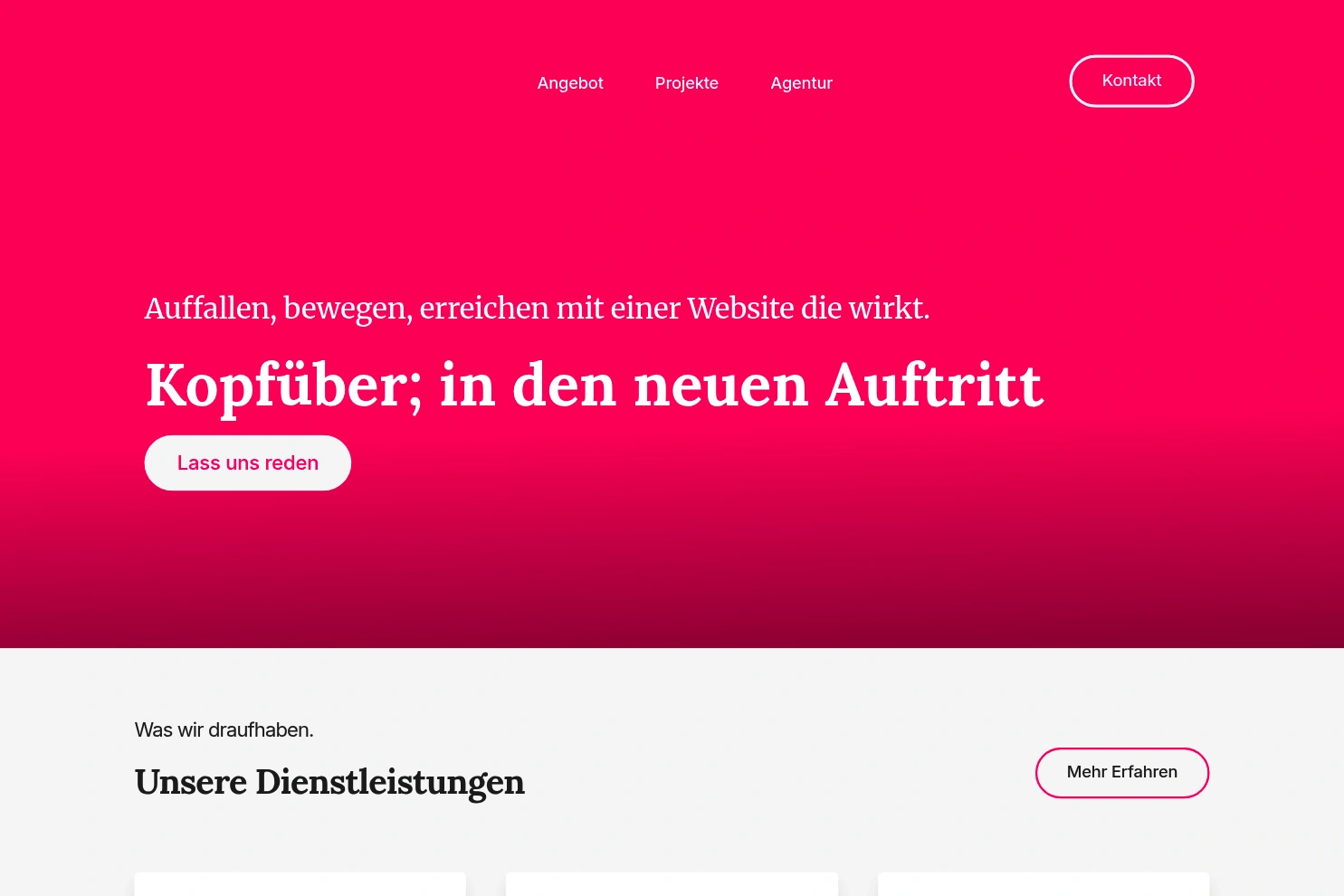 Preview of Upsidedown Webdesign in Luzern