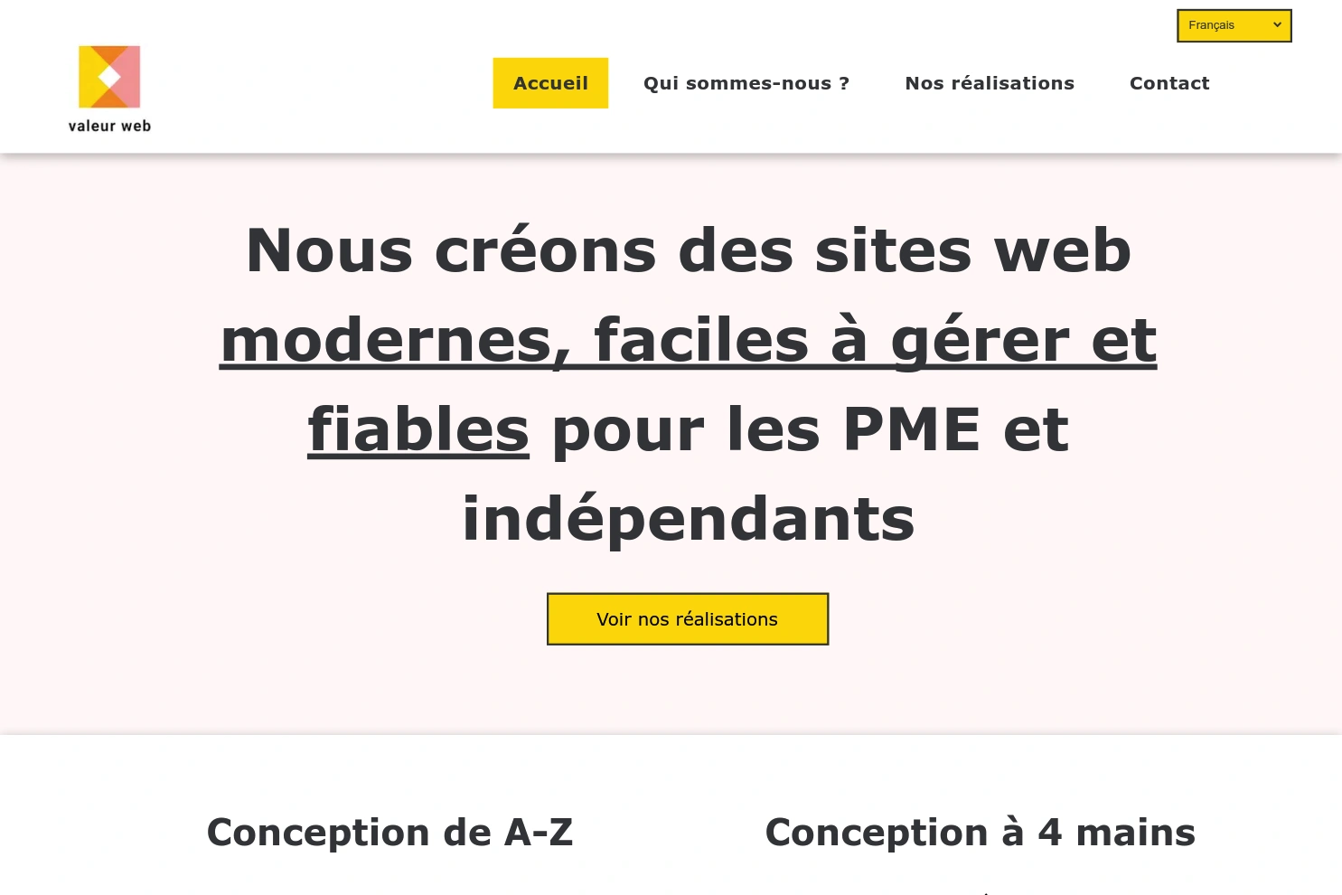 Preview of valeur web | création de sites web | Websitegestaltung