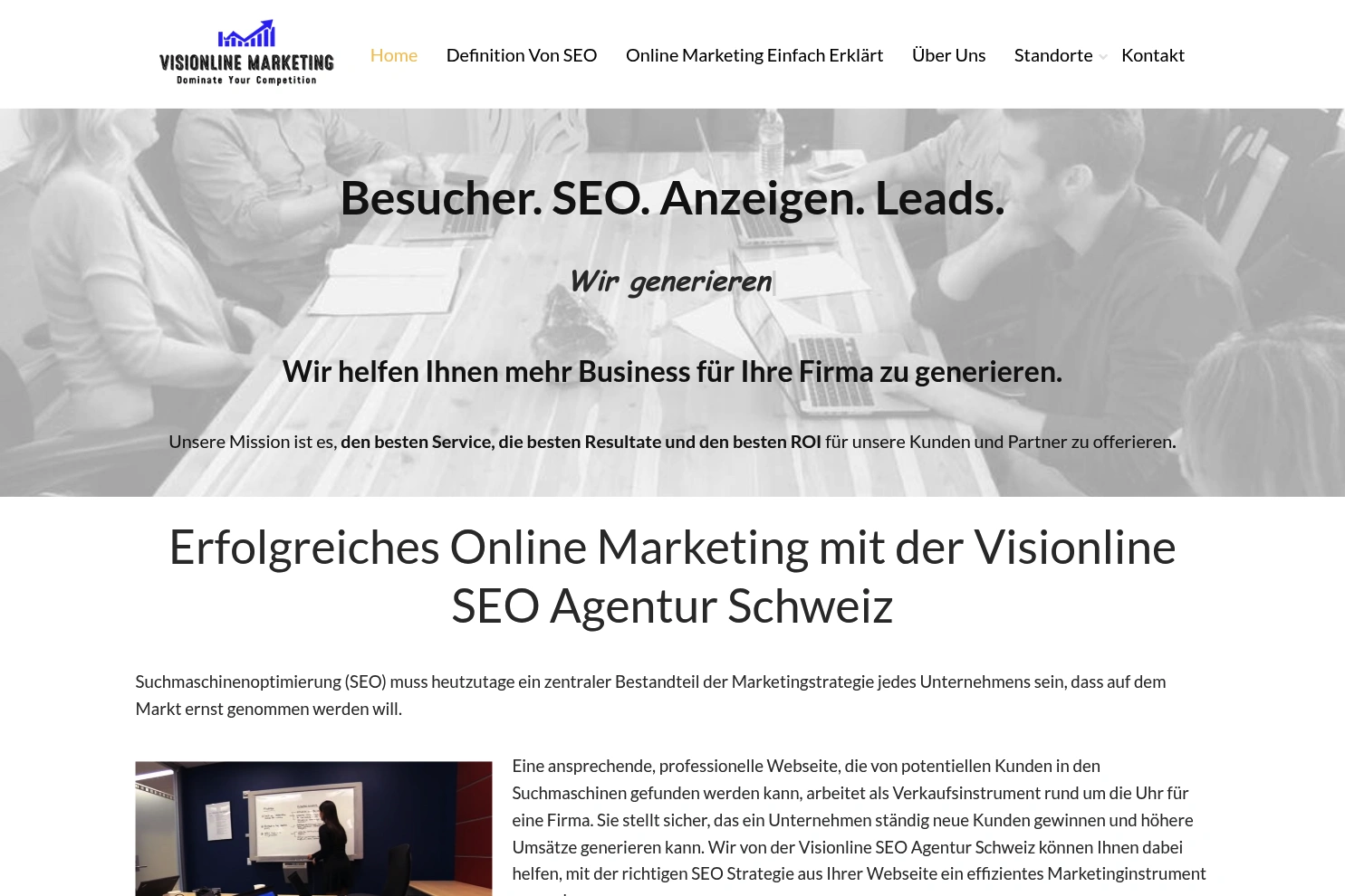 Preview of Visionline SEO Agentur Schweiz