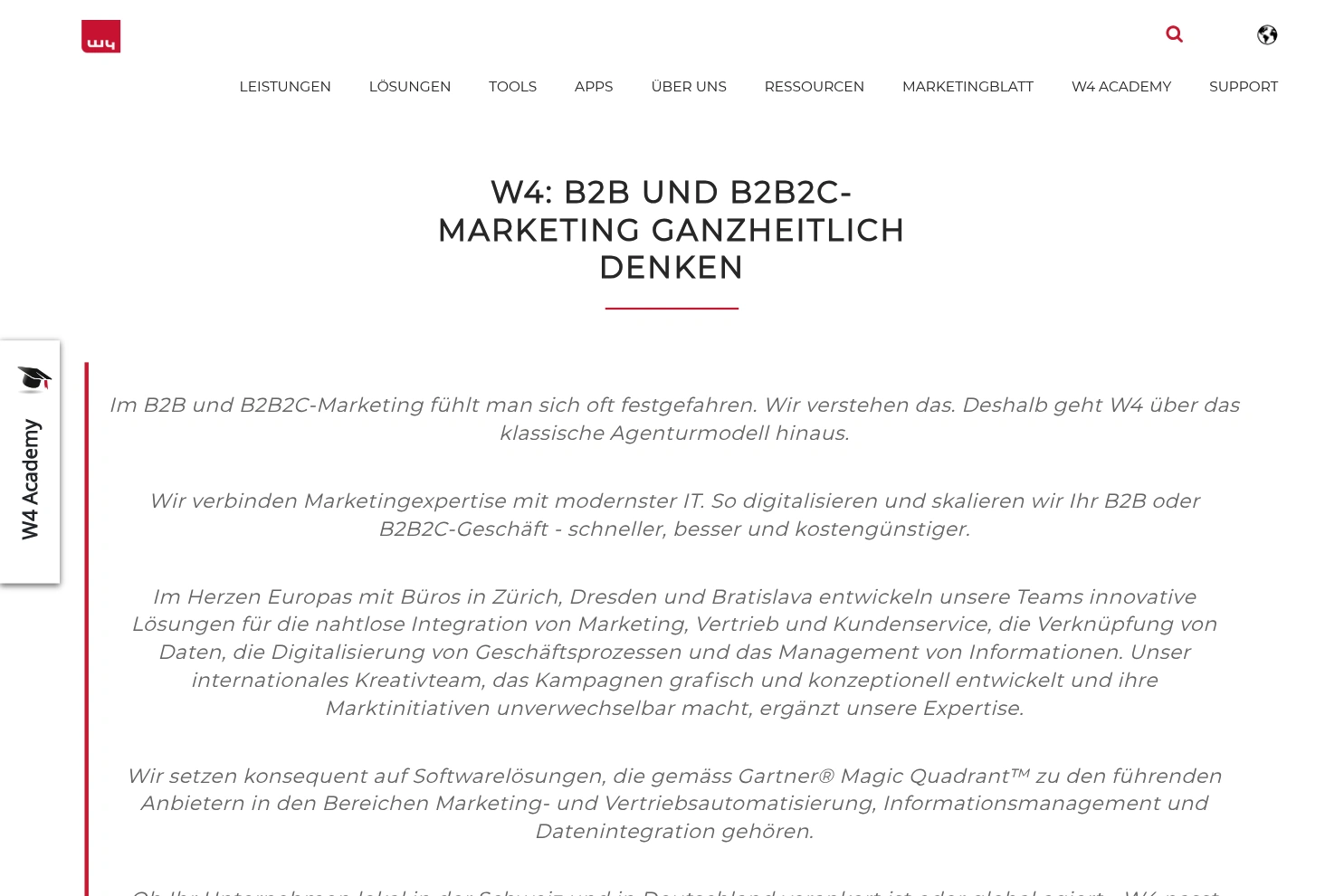 Preview of W4 Marketing AG