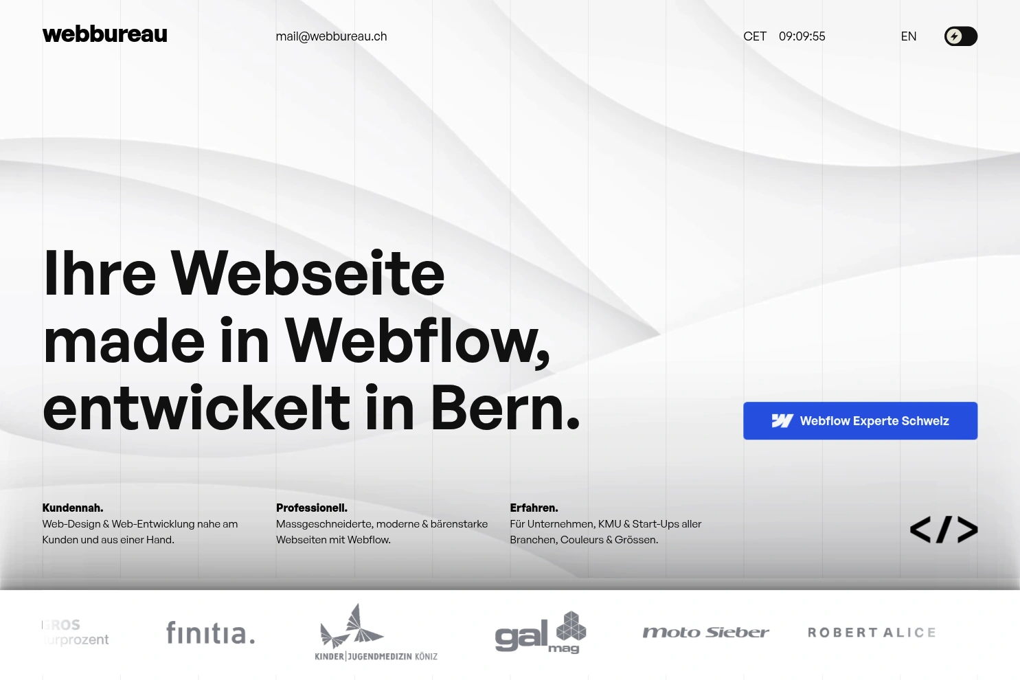 Preview of Webbureau - Webflow Experte Schweiz