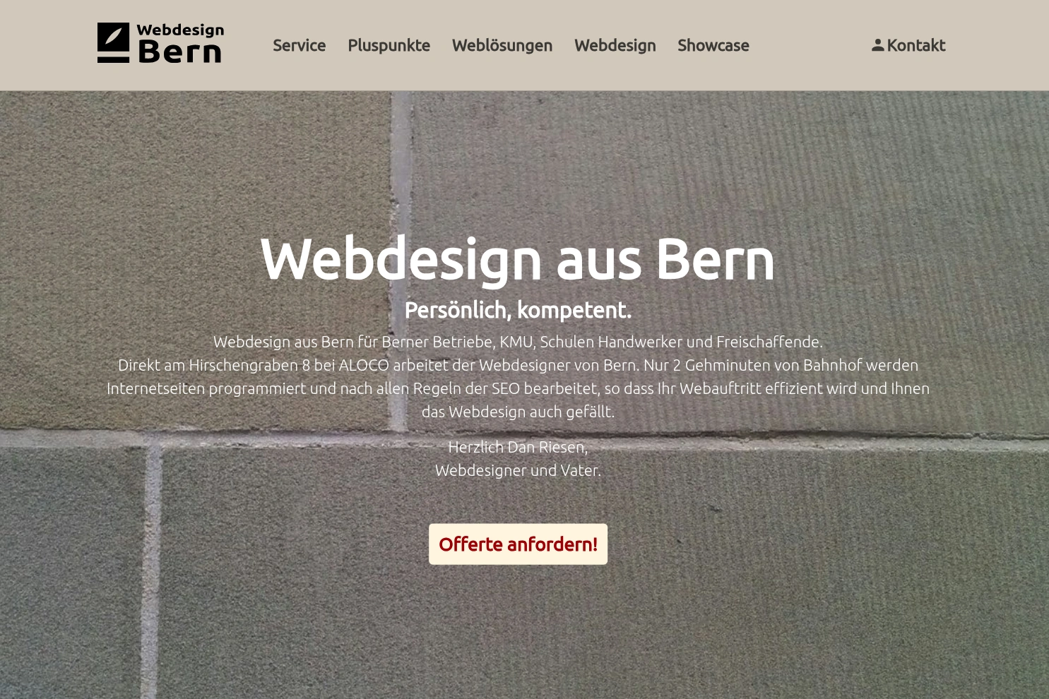 Preview of Webdesigner Bern