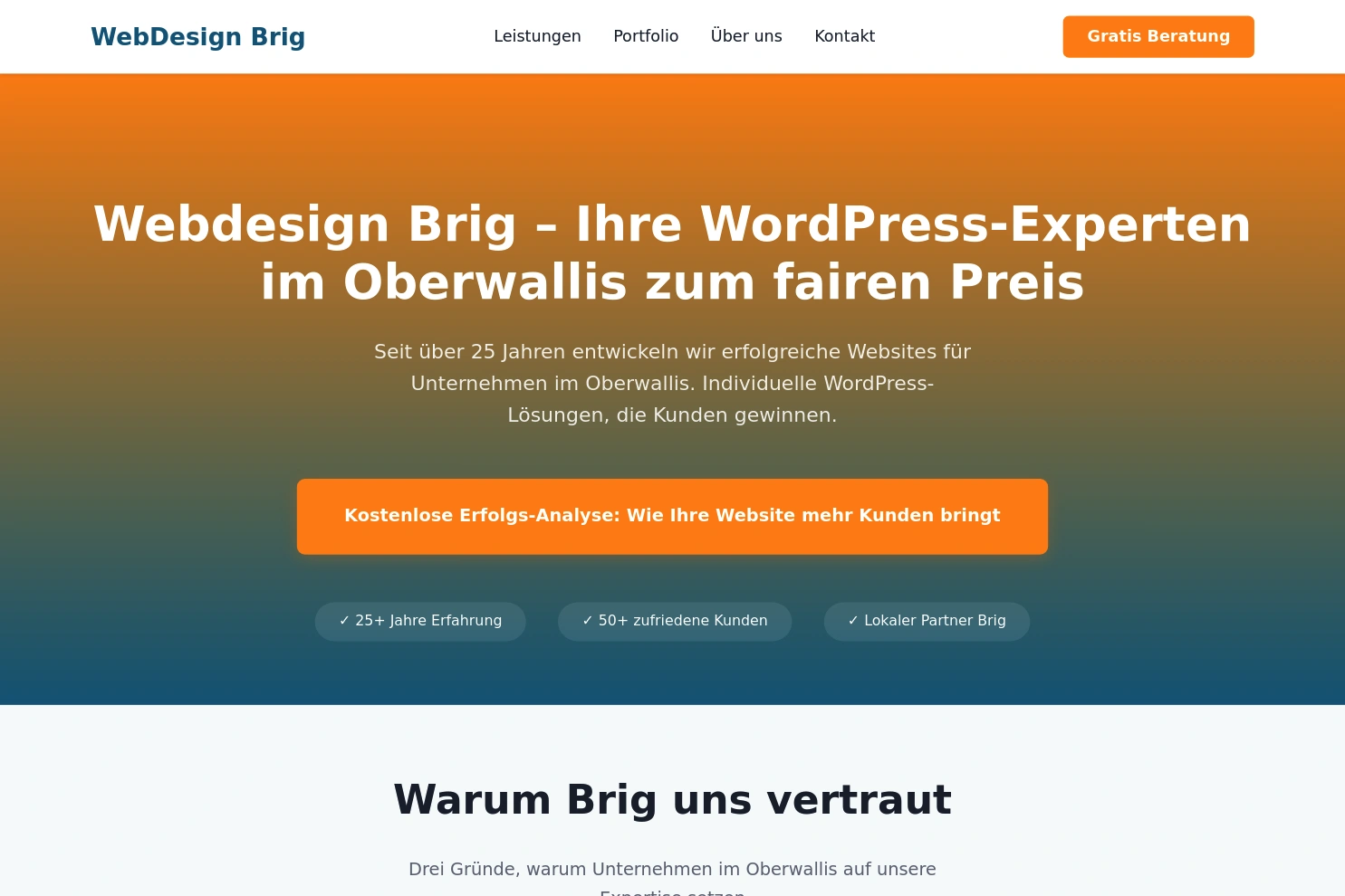 Preview of Webdesign Brig