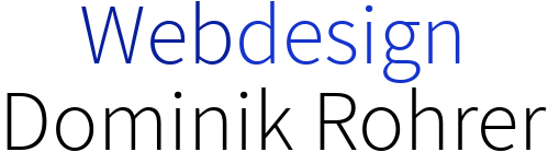 Preview of Webdesign Dominik Rohrer