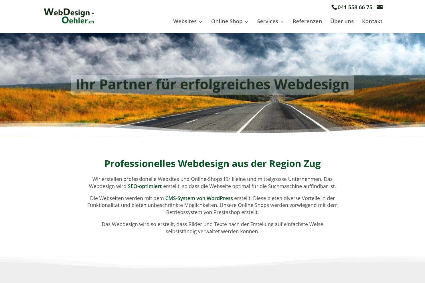 Preview of Webdesign Oehler