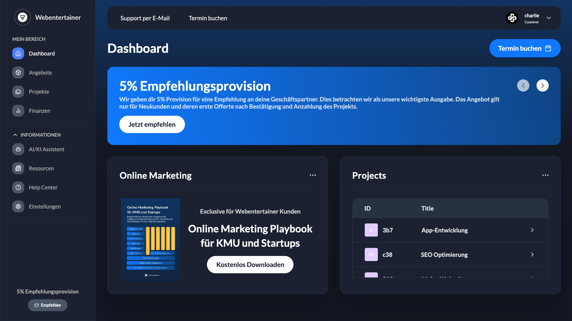 Preview of Webentertainer GmbH