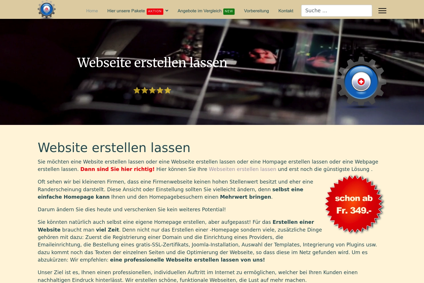 Preview of Webseiten erstellen