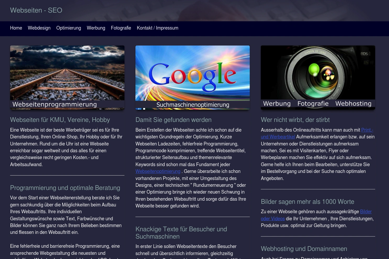 Preview of Webseiten - SEO Thun