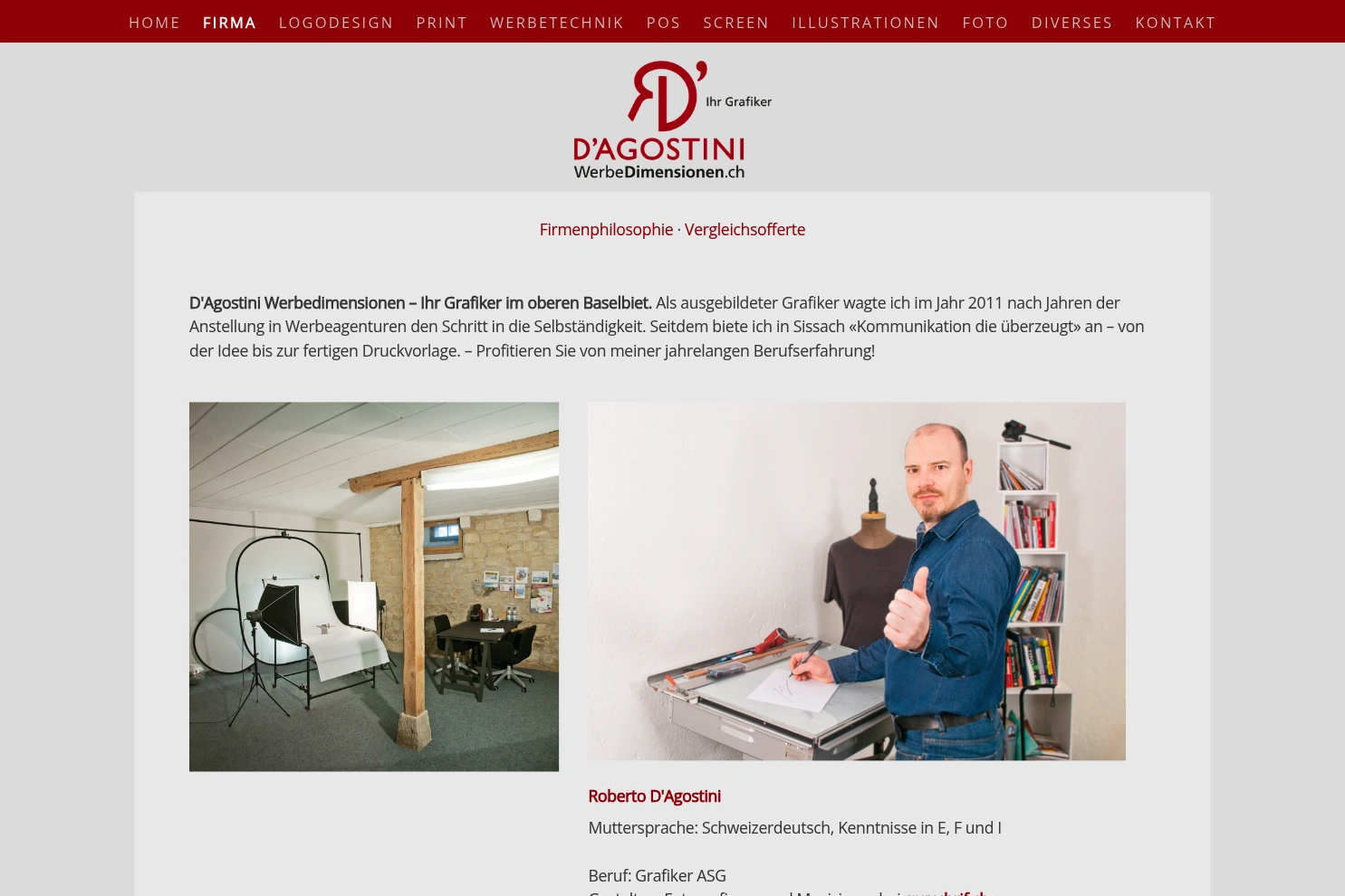 Preview of D'Agostini Werbedimensionen
