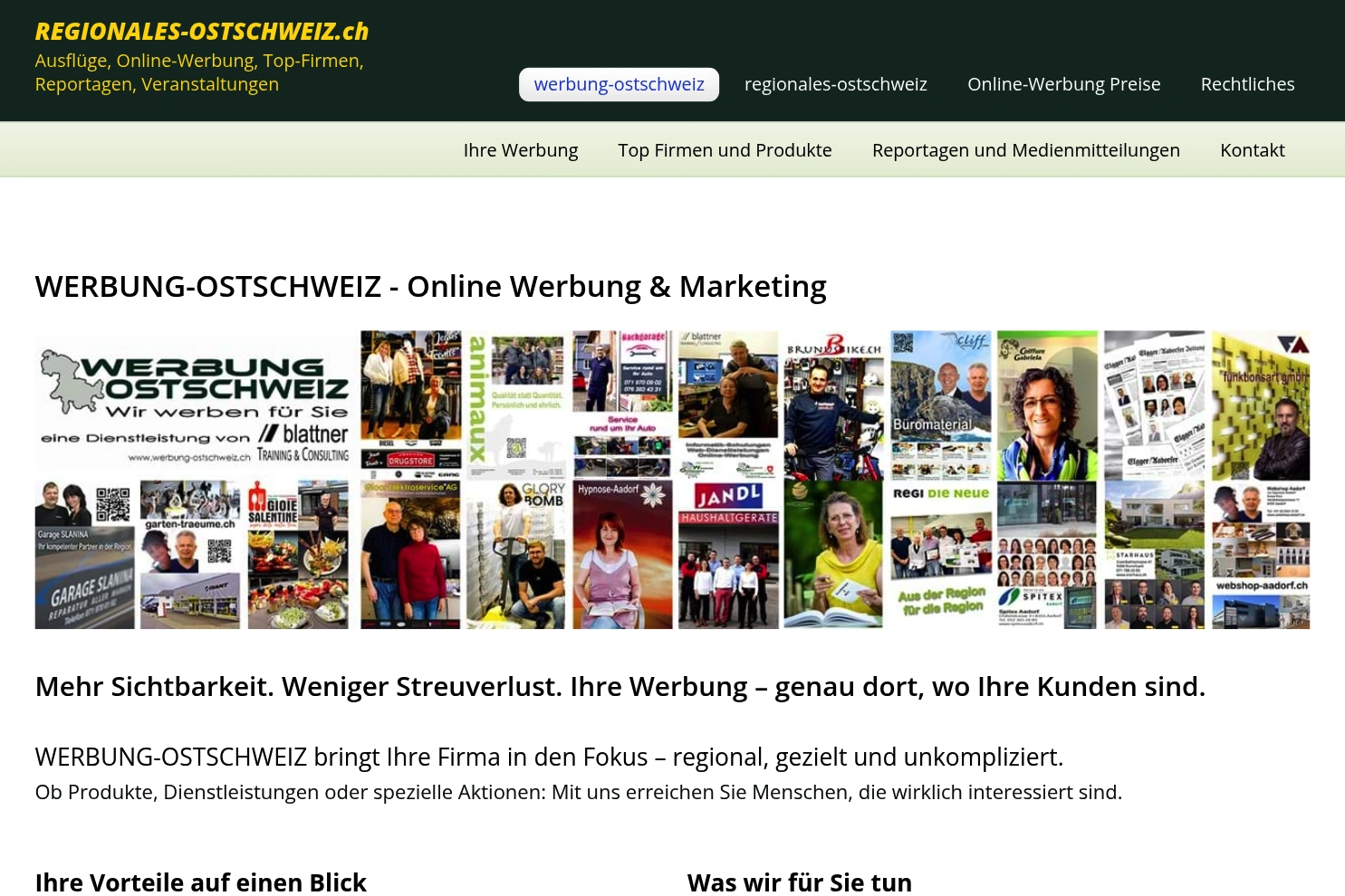 Preview of Werbung Ostschweiz - Online-Werbung & Marketing