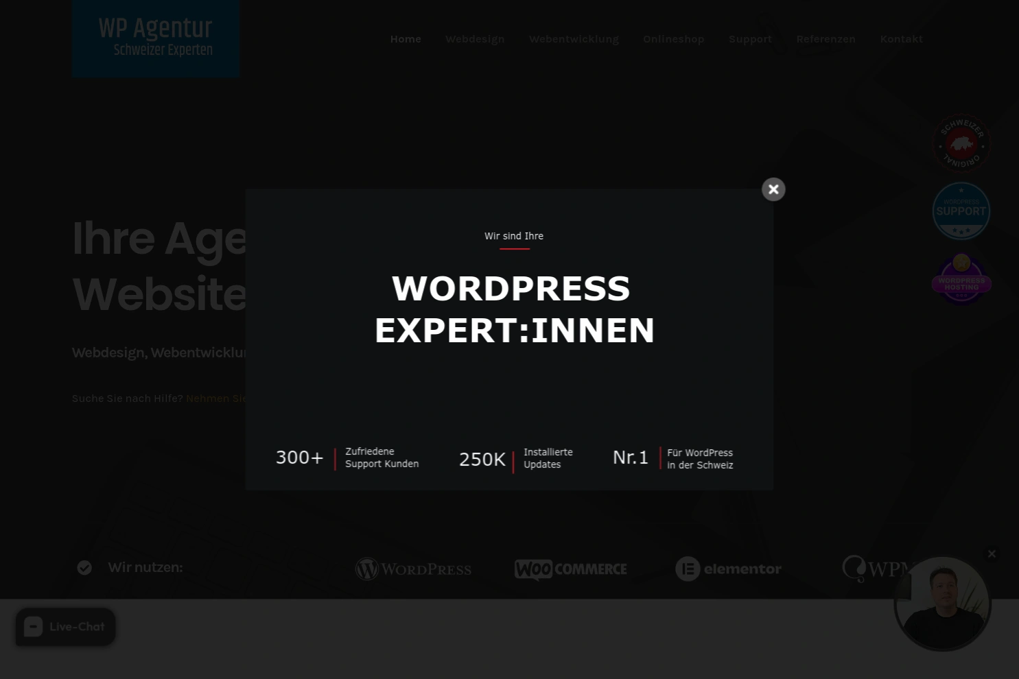 Preview of WordPress & WooCommce Agentur Schweiz